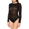 Urban Classics Body da Donna in Pizzo Base Layer, Nero, XS