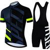 Set Ciclismo Uomo - Maglia E Pantaloncini Con Imbottitura 9D, Guanti E Occhiali - Foto 5