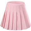 LINGS Gonna da scuola da tennis a pieghe a vita alta da donna, rosa, 42