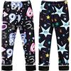 FedMois Leggins Pantaloni Felpati Collant Termici Invernali Bambina Ragazza Confezione da 2, Stella e Numero, 3-4 Anni