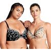 Curve Muse Donne Taglia Grossa Aggiungi 1 Reggiseno Flessioni con Ferretto in Pizzo Ricamato-Latte Burro, Arancia Mecca -7D