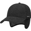 Stetson Vaby Earflap Fullcap con Cachemire Uomo - Berretto con Visiera e coprinuca - Berretto da Baseball con paraorecchie - Cappellino in Lana Autunno/Inverno Antracite S (54-55 cm)