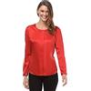 Vincenzo Boretti Blusa, Taglio Abbastanza Aderente, Scollo Rotondo Rosso L