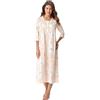 DOROTA Classica Camicia da Notte per Signora/Elegante Camicia da Notte Premaman in deliziosi Colori Pastello in 100% Cotone, Salmone, L (46)