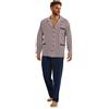 sesto senso Pigiama Uomo Abbottonata Cotone Lungo Bottoni Classici Due Pezzi 3XL, 2210/16