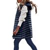 Kobilee Piumino Smanicato Donna Imbottita Trapuntato Elegante Senza Maniche Caldo Invernale Cotone Giacca Gilet Giubbotto Smanicato Lungo Leggero Lavoro con Cappuccio Piumino Smanicato