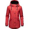 Navahoo Lindraa XS-3XL - Giacca impermeabile da donna, con cappuccio, impermeabile, con cappuccio, Colore: rosso, S