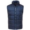 Evoga Smanicato piumino uomo comfort invernale casual gilet giubbotto impermeabile (m, blu)