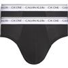 Calvin Klein Hip Brief 2pk, Slip Uomo, Nero (Black W/White WB BNM), X-Large