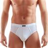 Enrico Coveri 6 Pezzi Slip Uomo in Cotone Bielastico ES1002, Bianco, 7/XXL