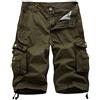 Minetom Uomo Vintage Cargo Shorts Sport Bermuda Campeggio Escursionismo Pantaloncini Regular Fit Jogging Pantaloni Corti Verde Militare M