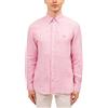 Tommy Hilfiger Camicia in lino da uomo Pigment Dyed, Colore: rosa., XL