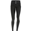 FREDDY - Pantaloni Push Up Wr.up® Skinny Vita Media Similpelle, Donna, Nero, Extra Small