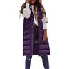 Kobilee Gilet Smanicato Donna Lungo Caldo Invernale Giacca Gilet Leggero Senza Maniche Cotone Elegante Giubbino Gilet Lavoro Trapuntato con Cappuccio Imbottita Giubbotto Smanicato Piumino Smanicato