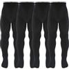 AQUILONE 0-14 AQUILONE Collant Micro 50 Denari, Calze Bambina in Morbida Microfibra, Calzamaglia Elasticizzata e Coprente - Made in Italy - 4 Paia (Nero, 6)
