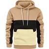 Kobilee Felpa in Pile con Cappuccio Uomo Invernale Moda Senza Zip Hoodie Vintage Hoody Manica Lunga Felpe Sweater Felpa con Cappuccio Leggera Sportivi Cotone Offerta Pullover Sweatshirt