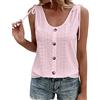 Kobilee Canotte Donna Cotone Scollo a V Discoteca Spalla Larga Tank Top Lunga Curvy Casual T-Shirt Elegante Estiva Canottiera Senza Maniche Canotta Camicia Elasticizzato Sexy