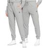 Converse Pantalone Go-To Embroidered Star Chevron Grigio Taglia M Codice 10023873-A02