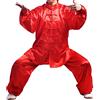 Andux Cinese Tradizionale Tai Chi Uniformi Kung Fu Abbigliamento Unisex SS-TJF01 (Rosso,S)