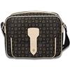Pollini Borsa a tracolla Heritage Donna Pvc + Pelle Vit. (Nero/Avorio)