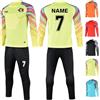 LAIFU - Maglia da portiere, set adulto/bambino, personalizzabile, giallo., S