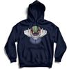 Generico Felpa Jeeg Vintage Cartoon - Hoodie Uomo Robot Go Nagai Anni 80 (S, Blu)