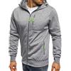 Geagodelia Felpa con Cappuccio e Zip da Uomo M-XXXL Giacca Classica e CasualFelpa Uomo a Maniche Lunghe Sportivo a Palestra (Grigio Chiaro, L)