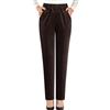 Bigassets Donna Pantaloni in Velluto a Coste Skinny a Vita Alta Pantaloni in Cotone Elasticizzato Elasticizzato Coffee XL