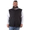taglie forti uomo Gilet Smanicato Impermeabile Anti Vento Oversize (5XL, Nero)