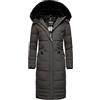 Navahoo Parka invernale caldo da donna con cappuccio rimovibile Fahmiyaa XS-3XL, grigio, XS