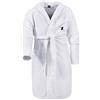 Maxfort taglie forti uomo donna accappatoio spugna cotone oversize big size (3XL, BIANCO)