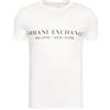 ARMANI EXCHANGE T-shirt Girocollo Con Logo Milan New York A Maniche Corte, T-shirt, Uomo, Nero, XXL
