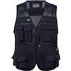 Oralidera Giacca da Uomo con Rete Traspirante Multi Tasca Gilet Giubbino da Lavoro Smanicato Leggero Caccia e Pesca JRC Respirabile Maglie Gilet per Campeggio Caccia