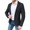 Evoga Giacca Blazer Uomo Class Invernale in Lana (XL, Nero)