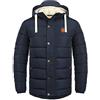 b BLEND BLEND Frederic Giacca Invernale Giaccone All'Esterna con Fodera D'Orsacchiotto da Uomo con Cappuccio, Taglia:XL, Colore:Navy (70230)