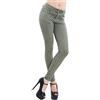 Toocool - Jeans Donna Pantaloni Skinny Slim Elasticizzati Push up Aderenti Curvy K5779 [L,Verde Militare]