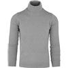Cashmere Zone Dolcevita Maglione Uomo 100% Puro Cashmere Pull Manica Lunga Morbido Soffice e Caldo (Grigio Chiaro, M)
