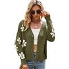OADOBKICE Cardigan Lunghi Donna Cardigan Larghi Cardigan Lavorati Maglia Donna Maglione Bottoni Maglione Oversize Donna Maglioni di Lana Cardigan Autunnale Maglione Sciolto Stile College Verde M