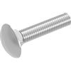 SECCARO Bullone a testa tonda SECCARO M6 x 30 mm, acciaio inox V2A VA A2, DIN 603 / ISO 8677, testa tonda con collo quadro, 20 pezzi