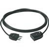 Vimar 0P32385 Cavo Prolunga lineare 3 metri, spina 2P+T 16 A 250 V~ standard italiano tipo S17, Bpresa SICURY 2P+T 16 A 250 V, 3G, Nero