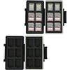 JJC Custodia per scheda di memoria impermeabile per SD SDXC SDHC x12 + scheda CFexpress tipo A x12, custodia per scheda di memoria, porta schede SD