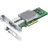 10Gtek 10Gb PCI-E NIC Scheda di Rete, Broadcom BCM57810S Chipset, Dual SFP+ Port, PCI Express Ethernet LAN Adapter Support Windows Server/Windows/Linux/VMware