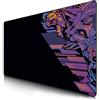 TITANWOLF - Grande Tappetino Mouse da Gioco - XXXL Oversize Mousepad - Dimensione 1200x600 mm - XXL Formato Oversize da scrivania e Tavolo - per Mouse e Tastiera - Lupo Vector Violett