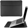 HoYiXi 14'' Laptop Custodia in Pelle Borsa Protettiva con Stand Compatibile con New MacBook Pro 14 2021/ HUAWEI MateBook 14 2021/ HP Chromebook 14'' / 13.5'' Surface Laptop 3, nero