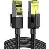 UGREEN Cavo di Rete Ethernet LAN ad Alta Velocità 10 Gbps 600 MHz/s Nylon per PS5, PS4, TV Box, PC, Switch, Modem, Router, Compatibile con Cat 7/6/6a/5/5e, 5 Metri