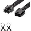 J&D 2er Pack 8 Pin PCIe Extension Cavo di Alimentazione, Durevole PCI Express Power Extension Cable - 30cm