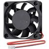 Ronyaoko Ventola di raffreddamento ad alta velocità DC 12 V brushless 60 mm x 60 mm x 15 mm 6 cm 0,16 A 2 fili case PC Cooler 60 x 60 mm