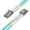 H!Fiber.com 3M OM3 LC to LC Fiber Patch Cable, 10Gb Multi-Mode Jumper Duplex LC-LC 50/125um, LSZH, Fiber Optic Cord for 10G/1G MMF SFP Transceiver, Fiber Networks And More, 3-Meter(9.8ft)