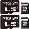 2 Confezioni Da 8GB Micro SD Card Classe 10 Con Adattatore SD, Memoria Flash Per Telefono, Tablet, Fotocamera, Garanzia 1 Anno