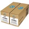 duston 2x toner nero CF280A, 80A compatibile con LaserJet Pro 400 M401 M425